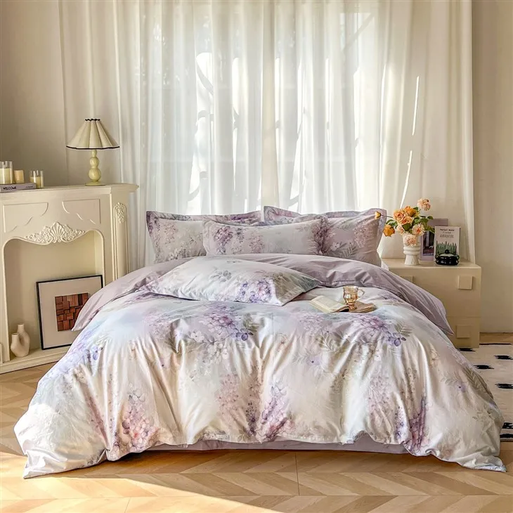 7-piece Printed Cotton Bedding Set factory