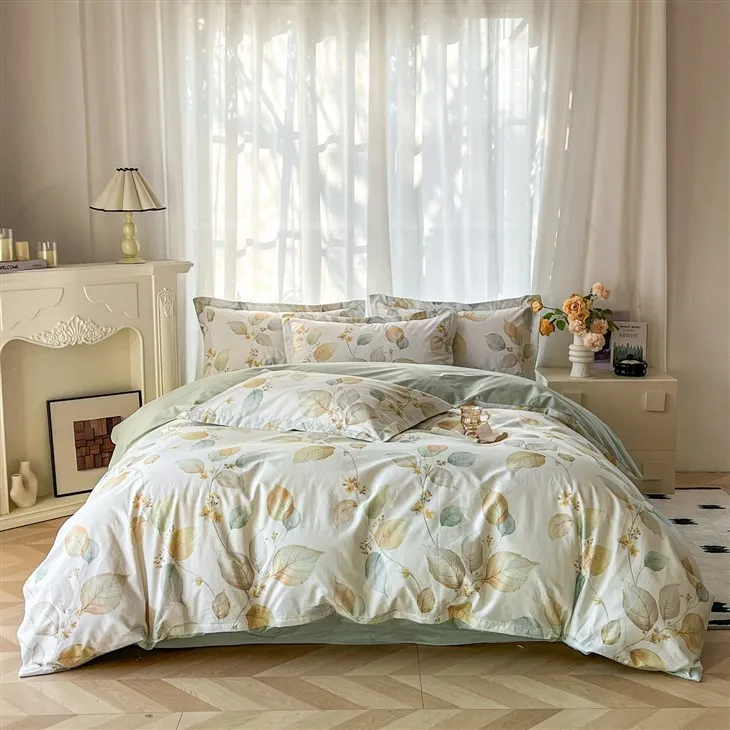 7-piece Printed Cotton Bedding Set factory
